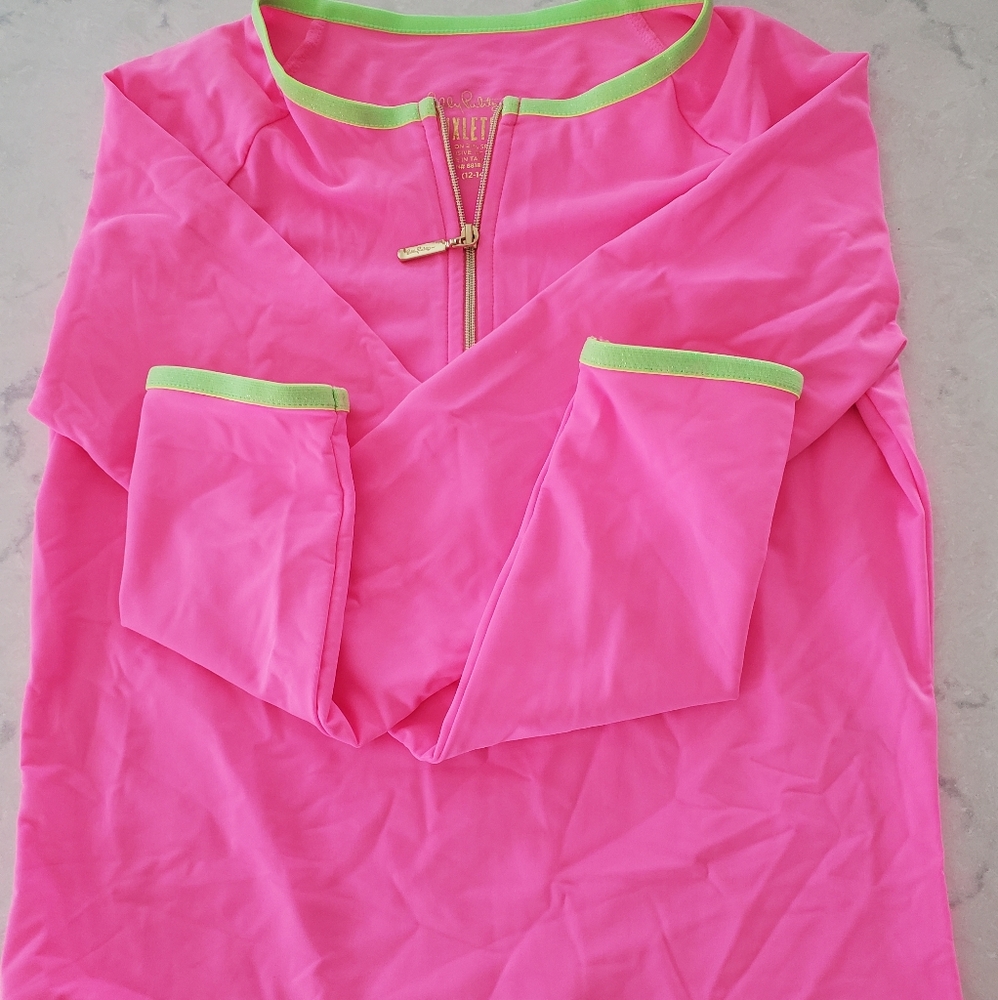 Lilly pulitzer size XL (12-14) swim rash guard
